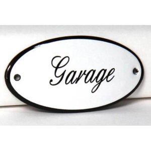 Emaille tekstbord Garage