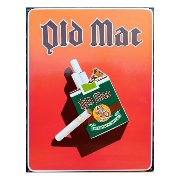 Emaille Bord Old Mac Viriginia Mild