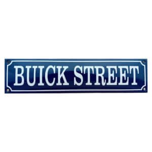 Emaille bord Buick Street