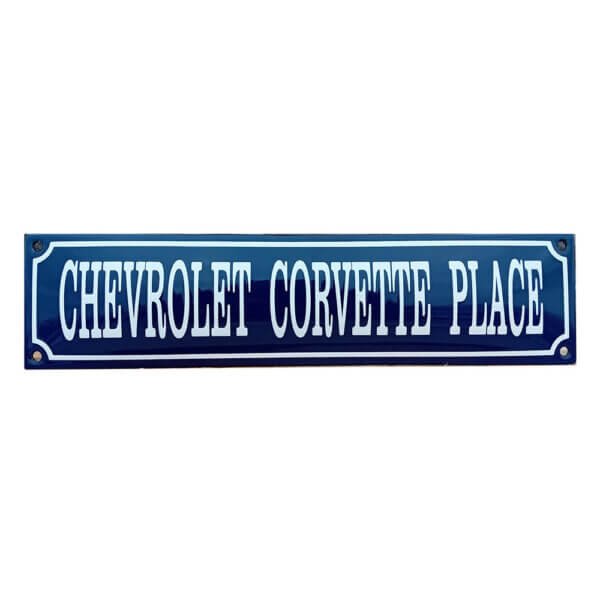 Emaille Bord Chevrolet Corvette Place