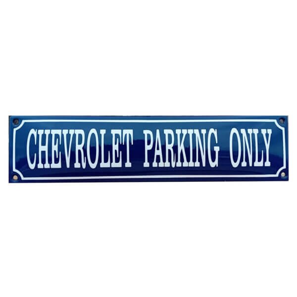 Emaille Bord Chevrolet Parking Only