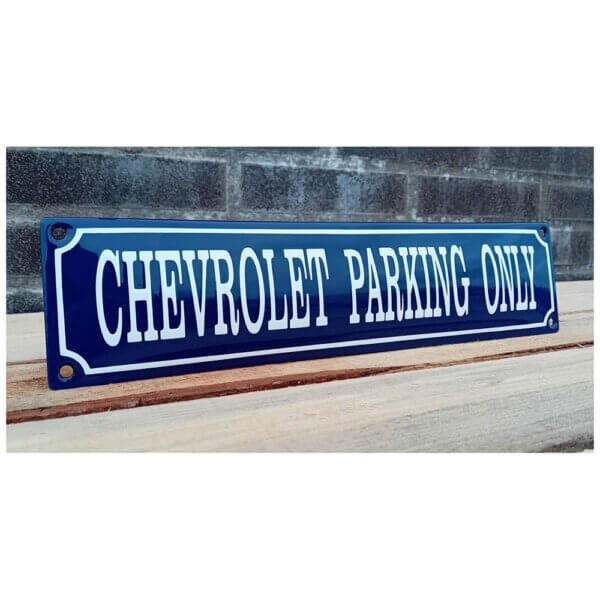 Emaille Bord Chevrolet Parking Only