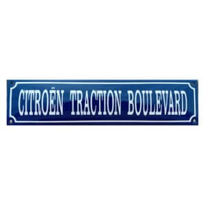 Emaille bord Citroën Traction Boulevard