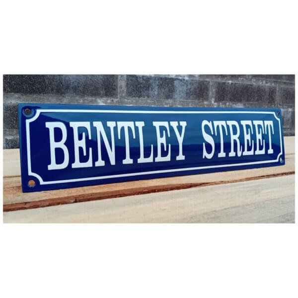 Emaille Bord Bentley Street