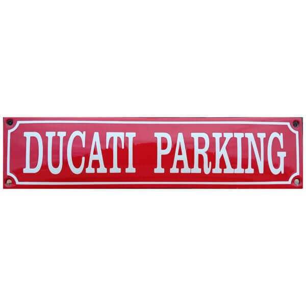 Emaille bord Ducati Parking