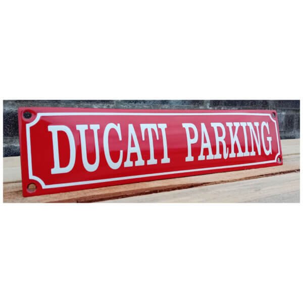 Emaille bord Ducati Parking