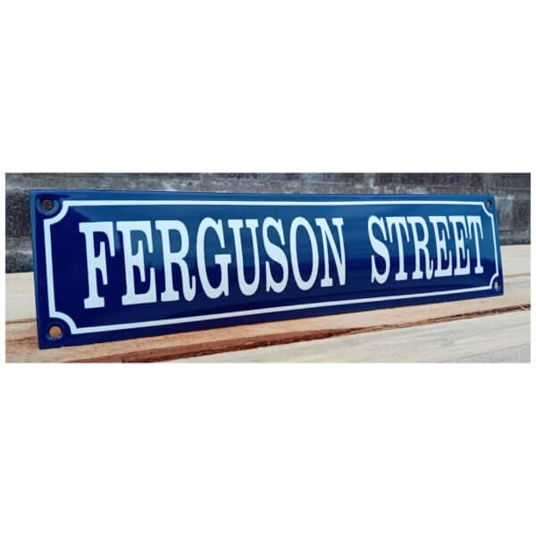 Emaille bord Ferguson street