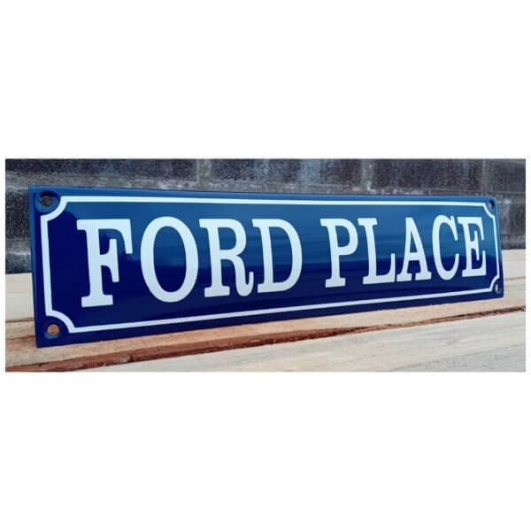 Emaille Bord Ford Place