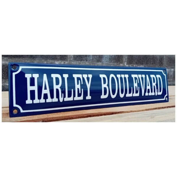 Emaille Bord Harley Boulevard