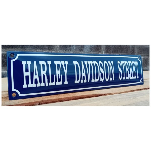 Emaille Bord Harley Davidson Street