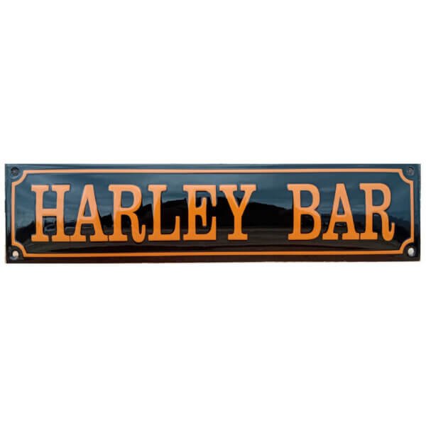 Emaille Bord Harley Bar