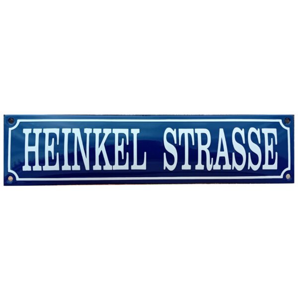 Emaille bord Heinkel strasse