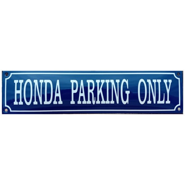 Emaille Bord Honda Parking Only