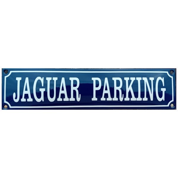 Emaille Bord Jaguar Parking