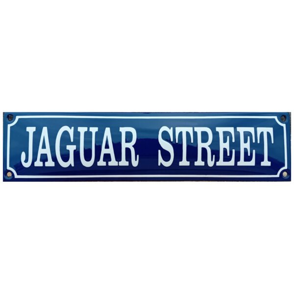 Emaille Bord Jaguar Street