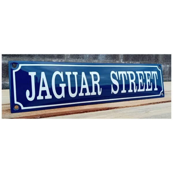 Emaille Bord Jaguar Street