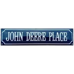 Emaille bord John Deere place