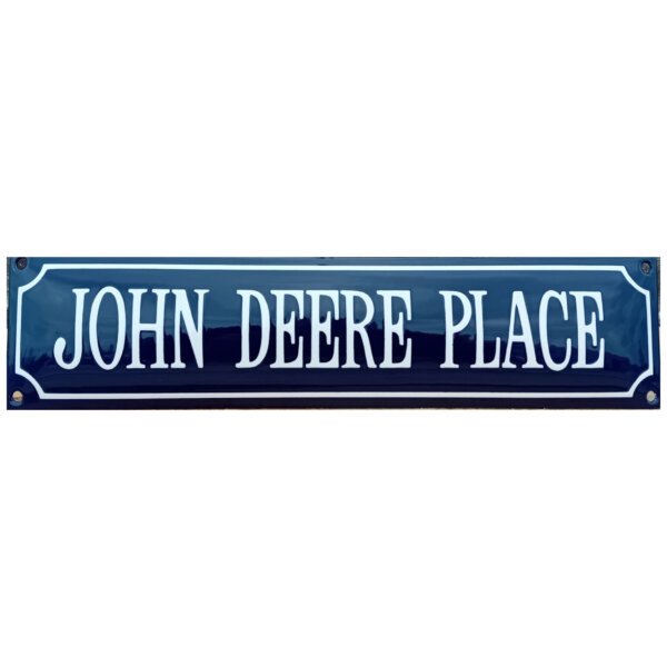 Emaille Bord John Deere Place