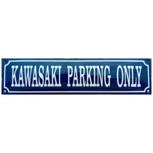 Emaille bord Kawasaki parking only