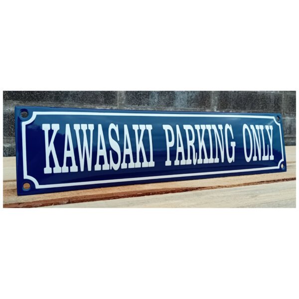 Emaille Bord Kawasaki Parking Only