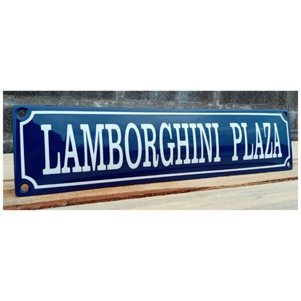 Emaille Bord Lamborghini Plaza