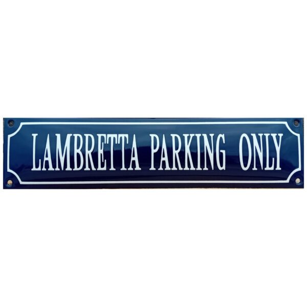 Emaille Bord Lambretta Parking Only