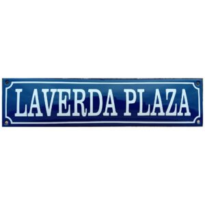 Emaille bord Laverda Plaza