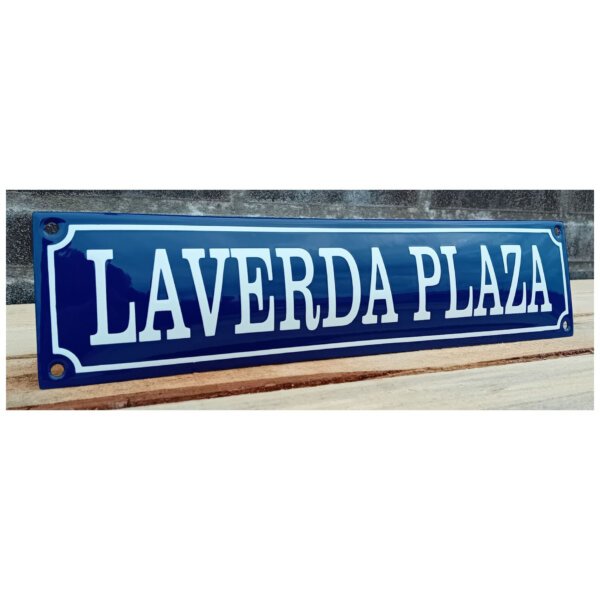 Emaille Bord Laverda Plaza