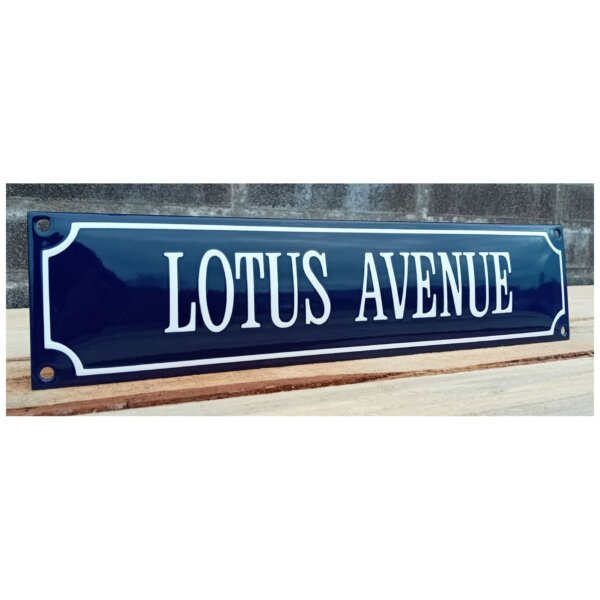 Emaille Bord Lotus Avenue