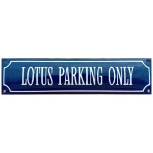 Emaille bord Lotus Parking Only