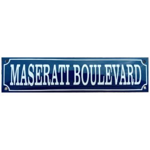 Emaille bord Maserati Boulevard