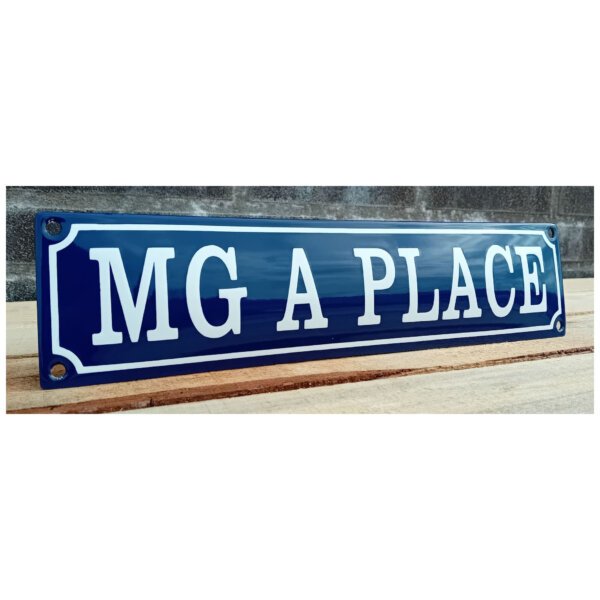 Emaille bord MG A Place