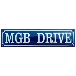 Emaille bord MG B Drive