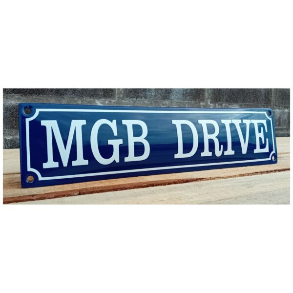 Emaille Bord Mg B Drive