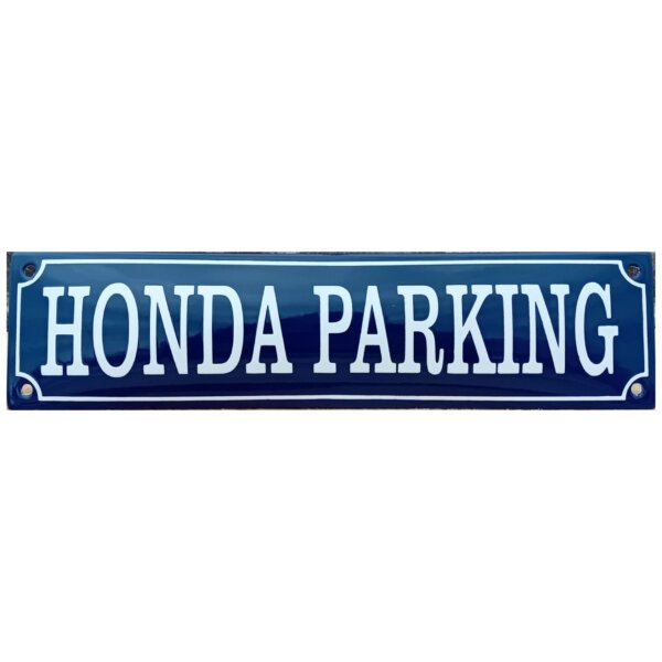 Emaille bord Honda Parking