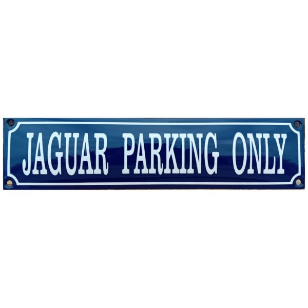 Emaille Bord Jaguar Parking Only