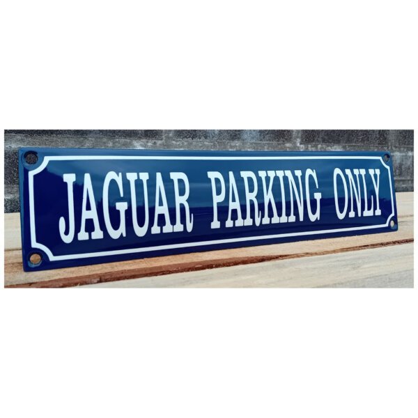 Emaille Bord Jaguar Parking Only