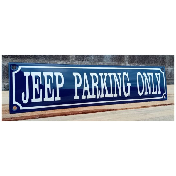 Emaille Bord Jeep Parking Only