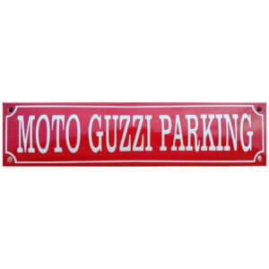 Emaille bord Moto Guzzi Parking