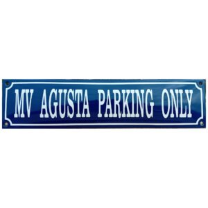 Emaille bord MV agusta parking only