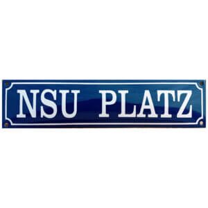 Emaille bord NSU platz