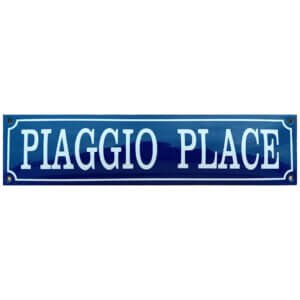 Emaille bord Piaggio place