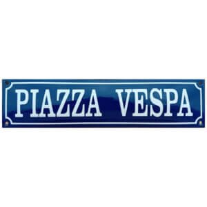 Emaille bord Piazza Vespa