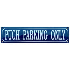 Emaille bord Puch parking only