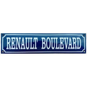 Emaille bord Renault Boulevard