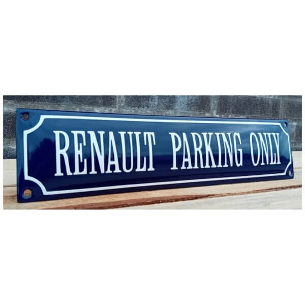 Emaille Bord Renault Parking Only