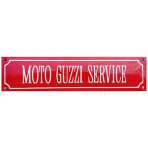 Emaille bord Moto Guzzi Service