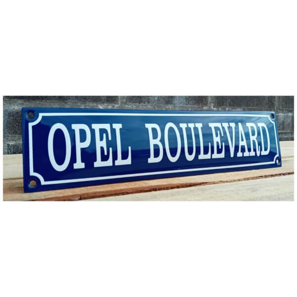 Emaille Bord Opel Boulevard