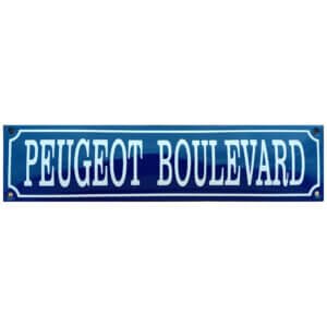 Emaille bord Peugeot Boulevard